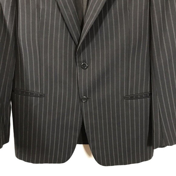 Armoni Collezioni Men's Pin Striped Blazer Size 42R Italy Wool Gomez Addams - Picture 5 of 13
